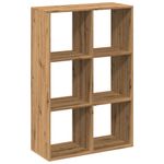 Casa si Gradina - Mobilier - Biblioteci si rafturi - Biblioteci - Biblioteca/separator, stejar artizanal, 69,5x29x103,5 cm, lemn - Infinity.ro