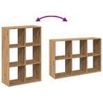 Casa si Gradina - Mobilier - Biblioteci si rafturi - Biblioteci - Biblioteca/separator, stejar artizanal, 69,5x29x103,5 cm, lemn - Infinity.ro