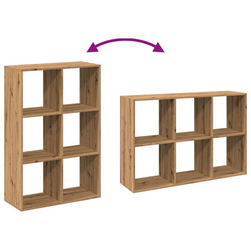 Casa si Gradina - Mobilier - Biblioteci si rafturi - Biblioteci - Biblioteca/separator, stejar artizanal, 69,5x29x103,5 cm, lemn - Infinity.ro