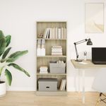 Casa si Gradina - Mobilier - Biblioteci si rafturi - Biblioteci - Biblioteca, stejar sonoma, 60x24x143 cm, lemn prelucrat - Infinity.ro
