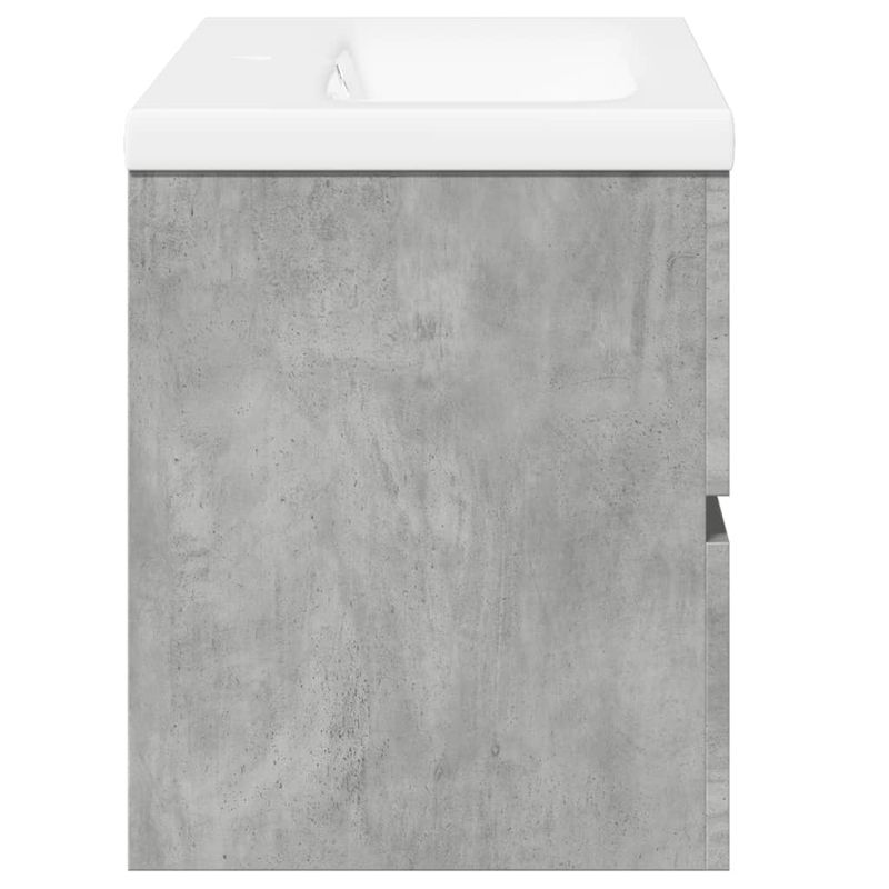 Casa si Gradina - Mobilier - Seturi de mobilier - Seturi baie - Set mobilier de baie, 2 piese, gri beton, lemn compozit - Infinity.ro