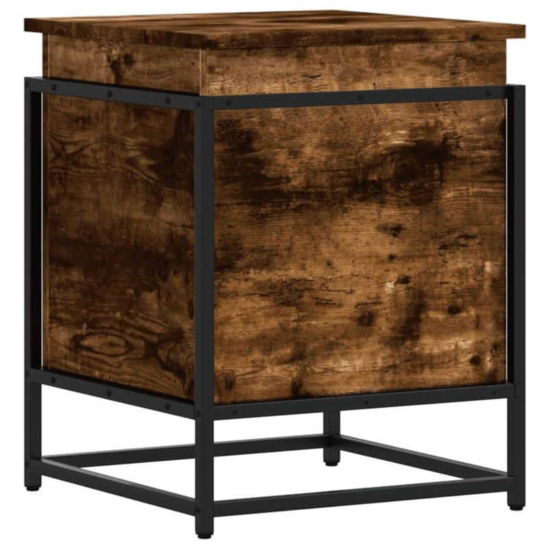 Casa si Gradina - Mobilier - Organizare si depozitare - Cutii depozitare - Cutie depozitare stejar afumat 40x40x51,5cm lemn prelucrat - Infinity.ro