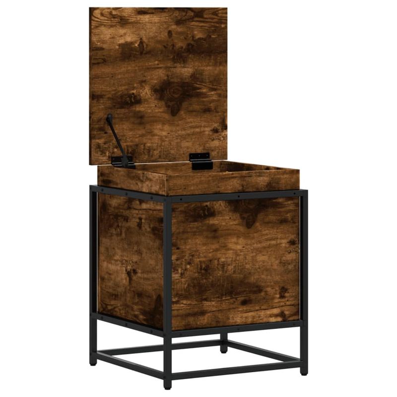 Casa si Gradina - Mobilier - Organizare si depozitare - Cutii depozitare - Cutie depozitare stejar afumat 40x40x51,5cm lemn prelucrat - Infinity.ro