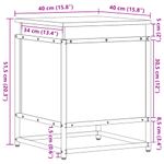 Casa si Gradina - Mobilier - Organizare si depozitare - Cutii depozitare - Cutie depozitare stejar afumat 40x40x51,5cm lemn prelucrat - Infinity.ro