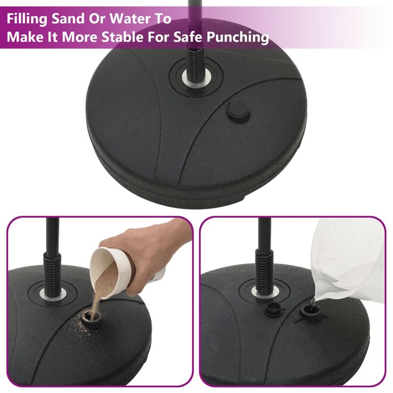 Sport si Outdoor - Sporturi de contact - Saci de box si accesorii - Set minge de box cu manusi/pompa, inaltime reglabila 81-122 cm - Infinity.ro