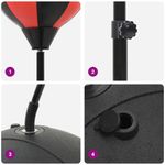 Sport si Outdoor - Sporturi de contact - Saci de box si accesorii - Set minge de box cu manusi/pompa, inaltime reglabila 81-122 cm - Infinity.ro