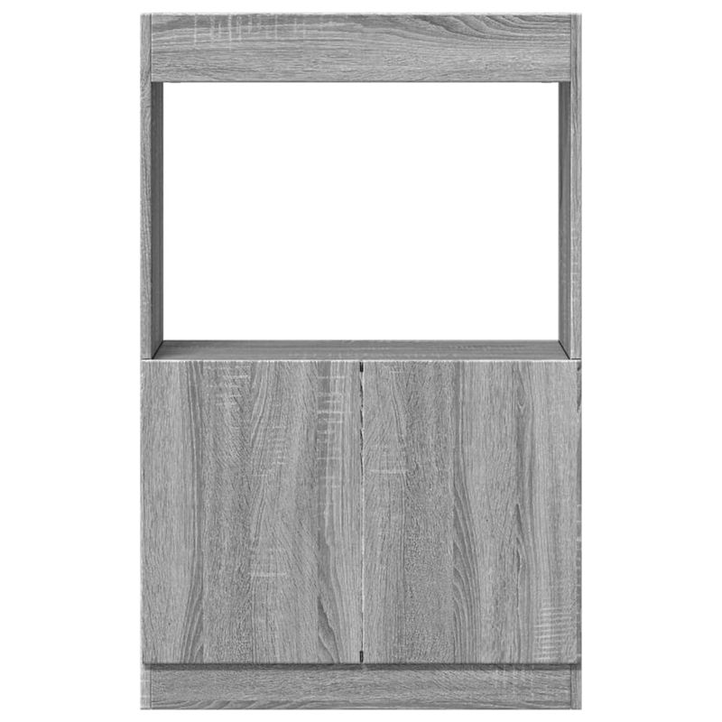 Casa si Gradina - Mobilier - Biblioteci si rafturi - Biblioteci - Dulap inalt, gri sonoma, 63x33x100 cm, lemn prelucrat - Infinity.ro