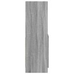 Casa si Gradina - Mobilier - Biblioteci si rafturi - Biblioteci - Dulap inalt, gri sonoma, 63x33x100 cm, lemn prelucrat - Infinity.ro