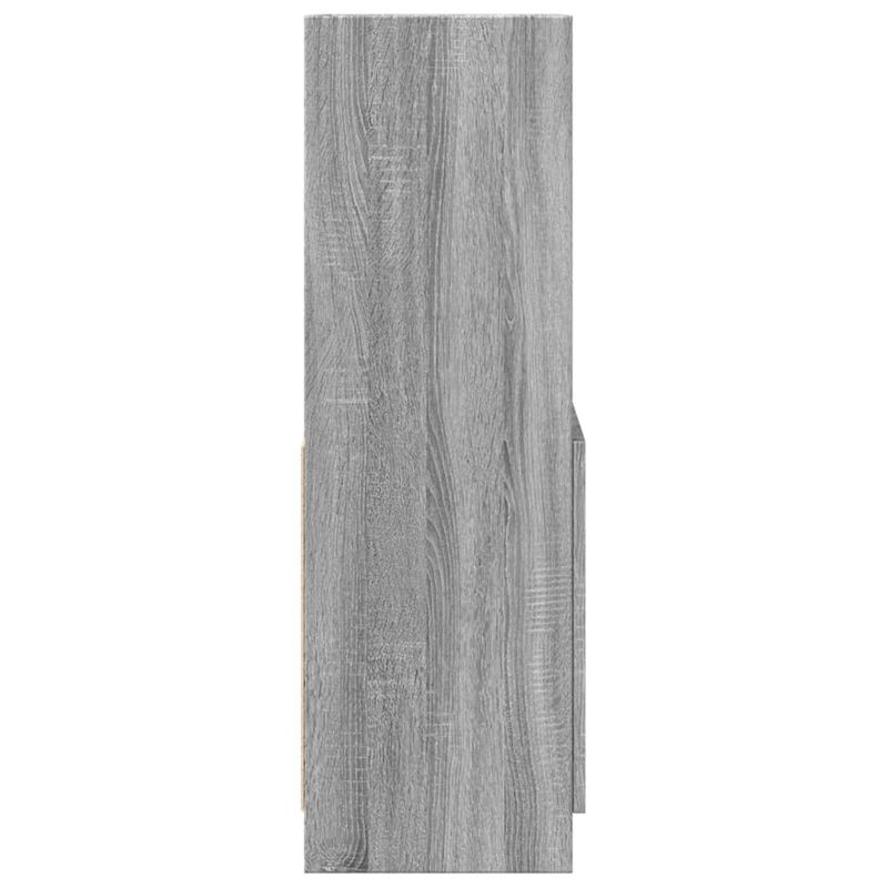 Casa si Gradina - Mobilier - Biblioteci si rafturi - Biblioteci - Dulap inalt, gri sonoma, 63x33x100 cm, lemn prelucrat - Infinity.ro