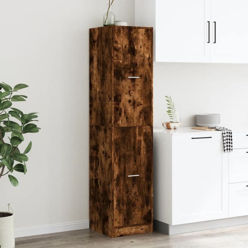Casa si Gradina - Mobilier - Dulapuri si sifoniere - Dulapuri - Dulap de farmacie stejar fumuriu, 40x41x174,5cm, lemn prelucrat - Infinity.ro