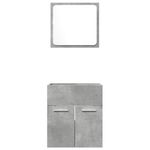 Casa si Gradina - Mobilier - Seturi de mobilier - Seturi baie - Set mobilier de baie, 2 piese, gri beton, lemn compozit - Infinity.ro
