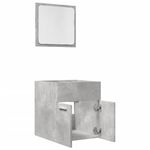 Casa si Gradina - Mobilier - Seturi de mobilier - Seturi baie - Set mobilier de baie, 2 piese, gri beton, lemn compozit - Infinity.ro