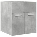 Casa si Gradina - Mobilier - Seturi de mobilier - Seturi baie - Set mobilier de baie, 2 piese, gri beton, lemn compozit - Infinity.ro