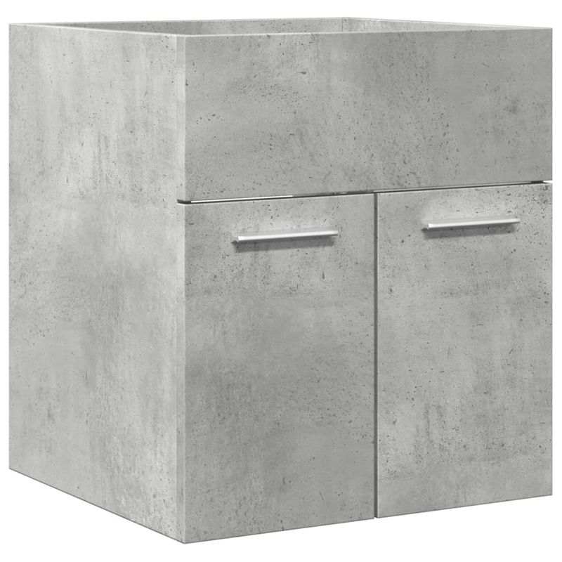 Casa si Gradina - Mobilier - Seturi de mobilier - Seturi baie - Set mobilier de baie, 2 piese, gri beton, lemn compozit - Infinity.ro