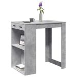 Casa si Gradina - Mobilier - Mese si birouri - Mese bucatarie si dining - Masa de bar, gri beton, 102x70x103,5 cm, lemn prelucrat - Infinity.ro