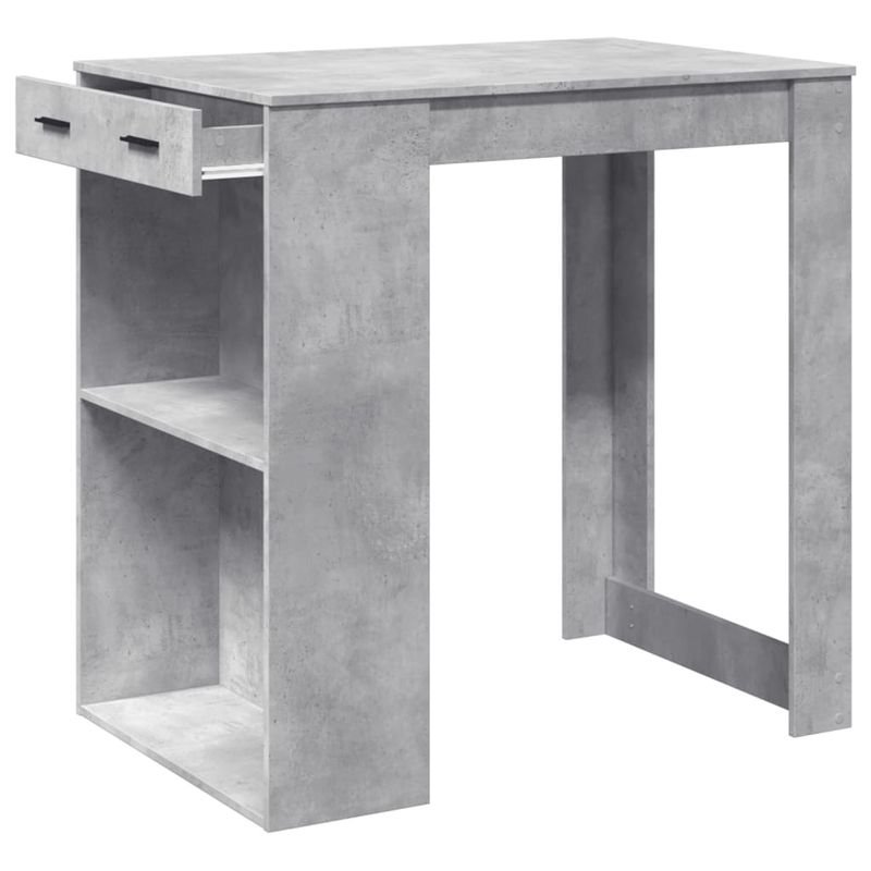 Casa si Gradina - Mobilier - Mese si birouri - Mese bucatarie si dining - Masa de bar, gri beton, 102x70x103,5 cm, lemn prelucrat - Infinity.ro