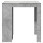 Casa si Gradina - Mobilier - Mese si birouri - Mese bucatarie si dining - Masa de bar, gri beton, 102x70x103,5 cm, lemn prelucrat - Infinity.ro