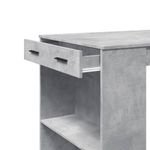 Casa si Gradina - Mobilier - Mese si birouri - Mese bucatarie si dining - Masa de bar, gri beton, 102x70x103,5 cm, lemn prelucrat - Infinity.ro