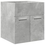 Casa si Gradina - Mobilier - Seturi de mobilier - Seturi baie - Set mobilier de baie, 4 piese, gri beton, lemn compozit - Infinity.ro