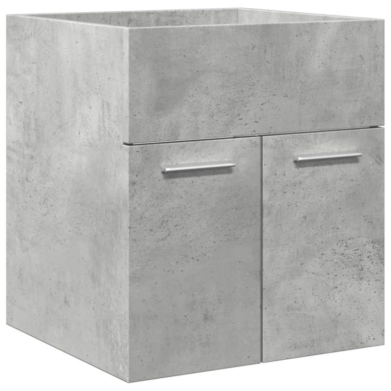 Casa si Gradina - Mobilier - Seturi de mobilier - Seturi baie - Set mobilier de baie, 4 piese, gri beton, lemn compozit - Infinity.ro