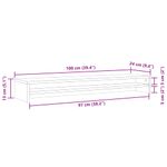 TV, Audio-Video si Foto - Accesorii TV si audio - Suporturi TV - Suport monitor, lemn vechi, 100 x 24 x 13 cm, lemn prelucrat - Infinity.ro