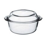 Casa si Gradina - Bucatarie si vesela - Vase pentru gatit - Vase termorezistente - Vas termorezistent cu capac sticla, 3.15 Litri, Borcam, 59013 - Infinity.ro