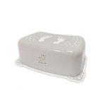 Jucarii, Copii si Bebe - Igiena si ingrijire - Baia bebelusului - Cadite bebe si accesorii baie - Taburet copii MyKids Zebra Gri/Alb antialunecare - Infinity.ro