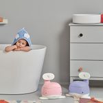 Jucarii, Copii si Bebe - Igiena si ingrijire - Baia bebelusului - Olite si reductoare WC - Olita pentru copii, Pottili, Skiddou, balenuta, cu capac, Liliac bloom, Lavanda - Infinity.ro