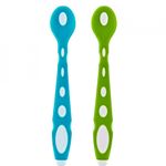 Jucarii, Copii si Bebe - Hrana si alaptare - Biberoane, suzete si accesorii hranire - Articole hranire bebelusi - Set 2 lingurite din silicon BabyJem Soft Spoon (Culoare: Mov) - Infinity.ro