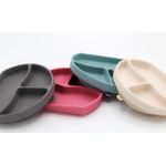 Jucarii, Copii si Bebe - Hrana si alaptare - Biberoane, suzete si accesorii hranire - Articole hranire bebelusi - Farfurie din silicon cu 3 compartimente pentru auto-diversificare BabyJem (Culoare: Roz) - Infinity.ro