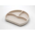 Jucarii, Copii si Bebe - Hrana si alaptare - Biberoane, suzete si accesorii hranire - Articole hranire bebelusi - Farfurie din silicon cu 3 compartimente pentru auto-diversificare BabyJem (Culoare: Gri) - Infinity.ro