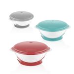 Jucarii, Copii si Bebe - Hrana si alaptare - Biberoane, suzete si accesorii hranire - Articole hranire bebelusi - Castron cu ventuza si capac BabyJem (Culoare: Roz) - Infinity.ro