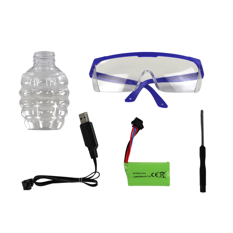 Jucarii, Copii si Bebe - Jucarii si jocuri - Jucarii de rol - Arme de jucarie - Set pusca electrica cu acumulator si accesorii, model grafiti 17351 - Infinity.ro