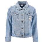 Fashion, accesorii si bijuterii - Copii - Imbracaminte copii - Jachete si geci copii - Jacheta din denim fetite Frozen, Albastru 128 CM 8 ani - Infinity.ro