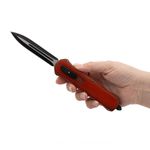 Casa si Gradina - Bucatarie si vesela - Vesela si tacamuri - Cutite si seturi de cutite - Cutit automat cu arc , IdeallStore®, 23.5 cm, rosu - Infinity.ro