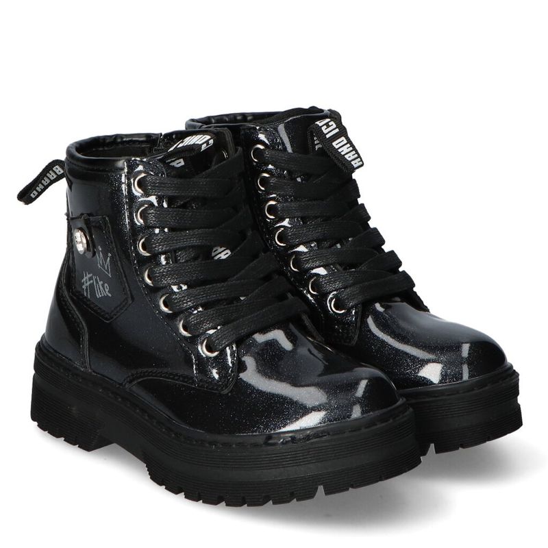 Fashion, accesorii si bijuterii - Copii - Incaltaminte copii - Ghete si cizme copii - Botine Shone copii 81587-006 30 EU Negru - Infinity.ro