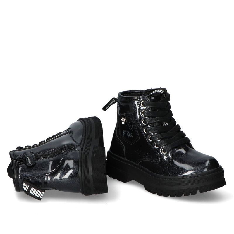 Fashion, accesorii si bijuterii - Copii - Incaltaminte copii - Ghete si cizme copii - Botine Shone copii 81587-006 30 EU Negru - Infinity.ro