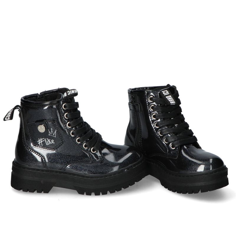 Fashion, accesorii si bijuterii - Copii - Incaltaminte copii - Ghete si cizme copii - Botine Shone copii 81587-006 30 EU Negru - Infinity.ro