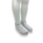 Fashion, accesorii si bijuterii - Copii - Lenjerie si pijamale copii - Sosete si dresuri copii - Sosete scurte cu perle pentru copii, gri 8-9 ani - Infinity.ro
