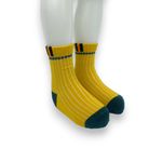 Fashion, accesorii si bijuterii - Copii - Lenjerie si pijamale copii - Sosete si dresuri copii - Sosete clasice cu dungi pentru copii, galben 4-5 ani - Infinity.ro