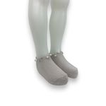 Fashion, accesorii si bijuterii - Copii - Lenjerie si pijamale copii - Sosete si dresuri copii - Sosete scurte cu perle pentru copii, bej  8-9 ani - Infinity.ro