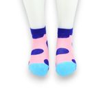 Fashion, accesorii si bijuterii - Copii - Lenjerie si pijamale copii - Sosete si dresuri copii - Sosete clasice pentru copii roz cu buline albastre 11 ani - Infinity.ro