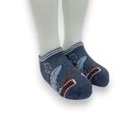 Fashion, accesorii si bijuterii - Copii - Lenjerie si pijamale copii - Sosete si dresuri copii - Sosete scurte cu model rechin pentru copii, Bleumarin 4-5 ani - Infinity.ro