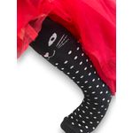 Fashion, accesorii si bijuterii - Copii - Lenjerie si pijamale copii - Sosete si dresuri copii - Sosete lungi cu model pisica negara cu buline albe pentru copii 4-5 ani - Infinity.ro