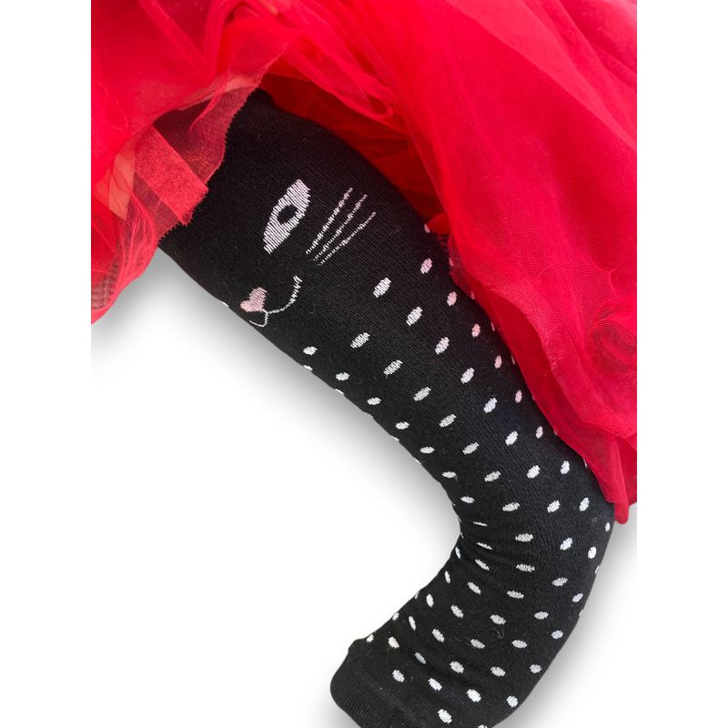 Fashion, accesorii si bijuterii - Copii - Lenjerie si pijamale copii - Sosete si dresuri copii - Sosete lungi cu model pisica negara cu buline albe pentru copii 4-5 ani - Infinity.ro