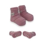 Fashion, accesorii si bijuterii - Copii - Lenjerie si pijamale copii - Sosete si dresuri copii - Sosete scurte antuderapante cu iepuras pentru copii - roz 6-12 luni - Infinity.ro