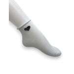 Fashion, accesorii si bijuterii - Femei - Lenjerie si pijamale femei - Sosete si ciorapi femei - Sosete scurte cu model inimioara cu sclipici pentru femei, alb masura 35-44 - Infinity.ro