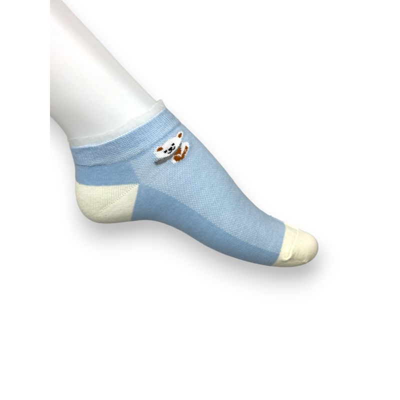 Fashion, accesorii si bijuterii - Femei - Lenjerie si pijamale femei - Sosete si ciorapi femei - Set de 5 perechi sosete din bumbac cu model si volananse pentru femei, - Infinity.ro