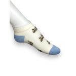 Fashion, accesorii si bijuterii - Femei - Lenjerie si pijamale femei - Sosete si ciorapi femei - Set de 5 perechi sosete din bumbac cu model si volananse pentru femei, - Infinity.ro