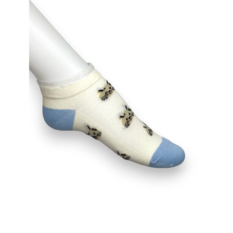 Fashion, accesorii si bijuterii - Femei - Lenjerie si pijamale femei - Sosete si ciorapi femei - Set de 5 perechi sosete din bumbac cu model si volananse pentru femei, - Infinity.ro